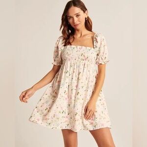 Abercrombie & Fitch Smocked Babydoll Dress